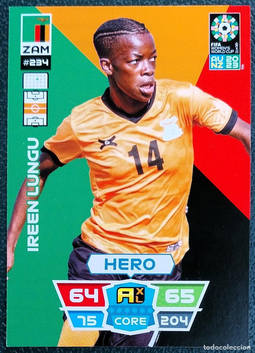Cromos de f&uacute;tbol: 234 IREEN LUNGU ZAMBIA FICHAS ALBUM ADRENALYN FEMENINO MUNDIAL WOMEN'S WORLD AU NZ 2023