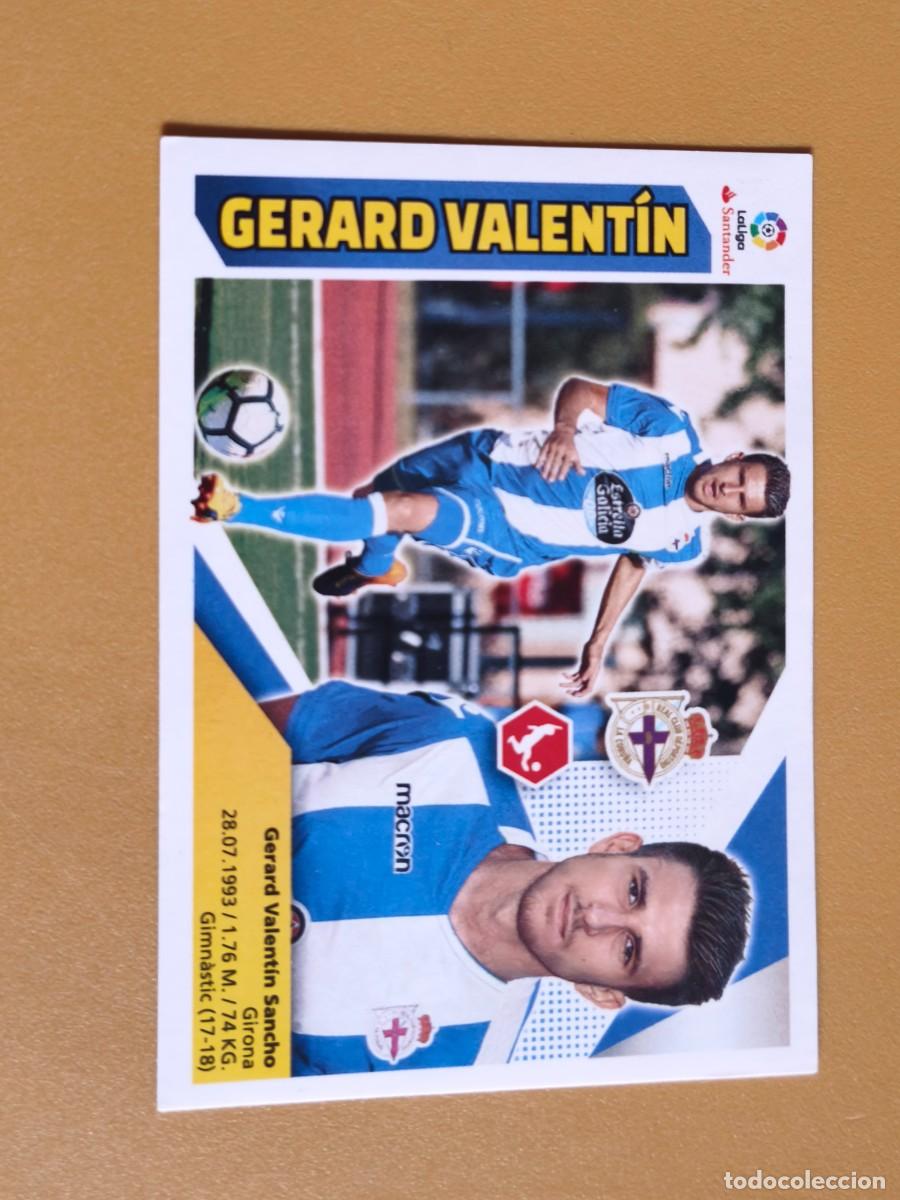 Cromos de f&uacute;tbol: gerard valentin, liga 2017 18 ultimo fichaje