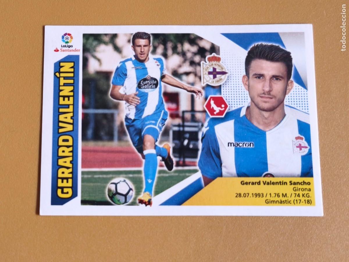 Cromos de f&uacute;tbol: gerard valentin, liga 2017 18 ultimo fichaje