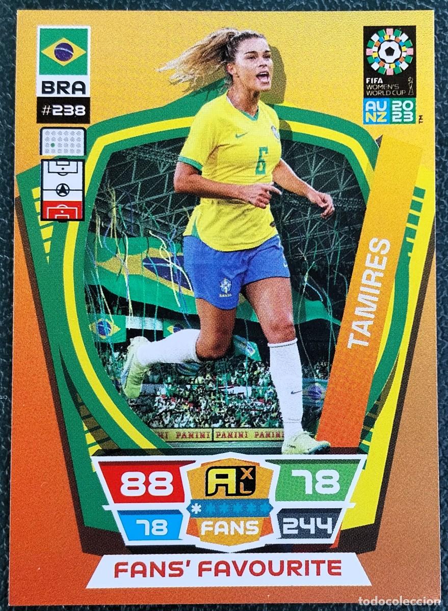 Cromos de f&uacute;tbol: 238 TAMIRES BRASIL FANS FAVOURITE FICHAS ALBUM ADRENALYN FEMENINO MUNDIAL WOMEN'S WORLD AU NZ 2023