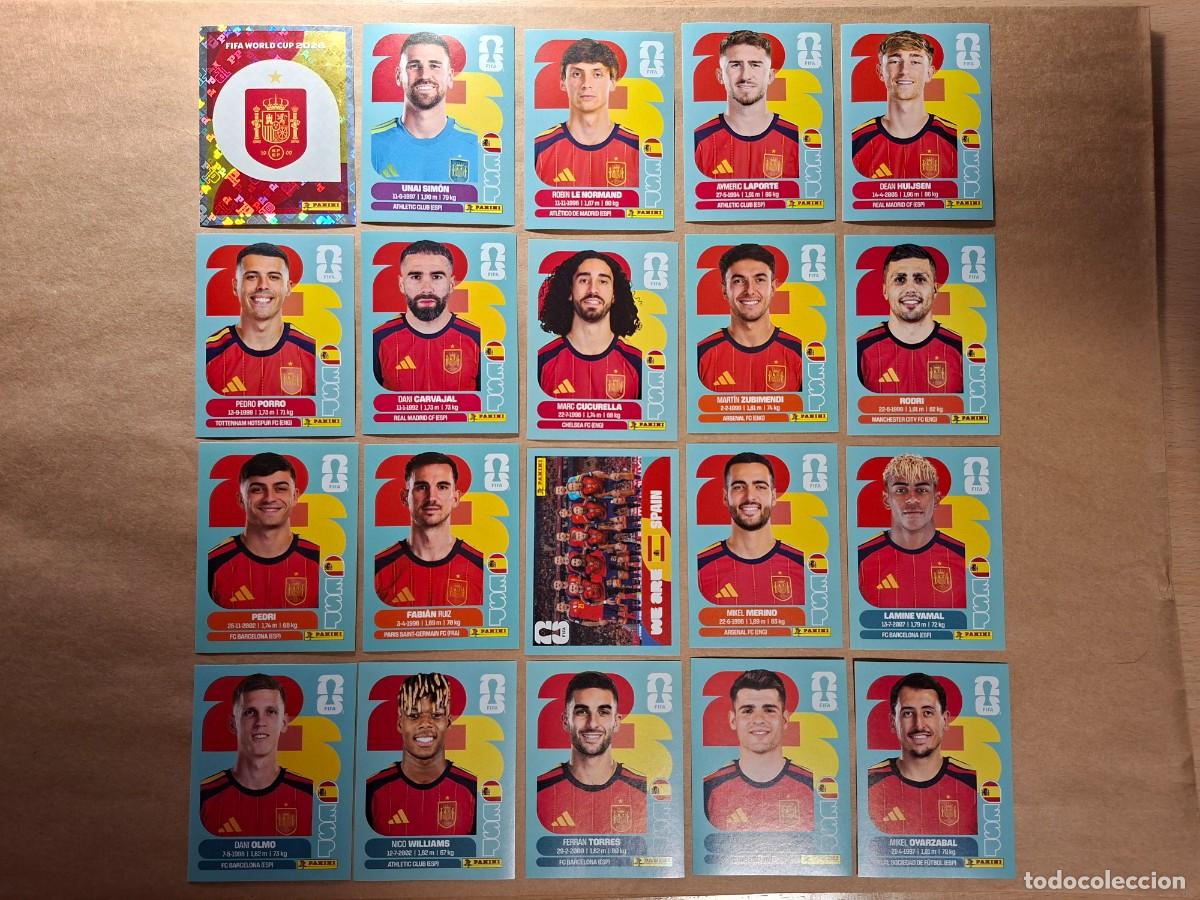 Cromos de f&uacute;tbol: LOTE 20 CROMOS ESPA&Ntilde;A EQUIPO BASICO COMPLETO MUNDIAL 2026 26 FIFA WORLD CUP NUEVOS LAMINE YAMAL