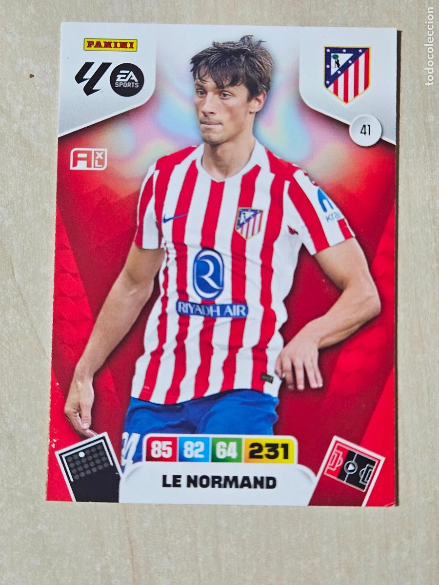 Figurine di Calcio: FICHA N&ordm; 41 LE NORMAND - ADRENALYN 25 26 - PANINI 2025 - 26 - CROMO - ATLETICO DE MADRD