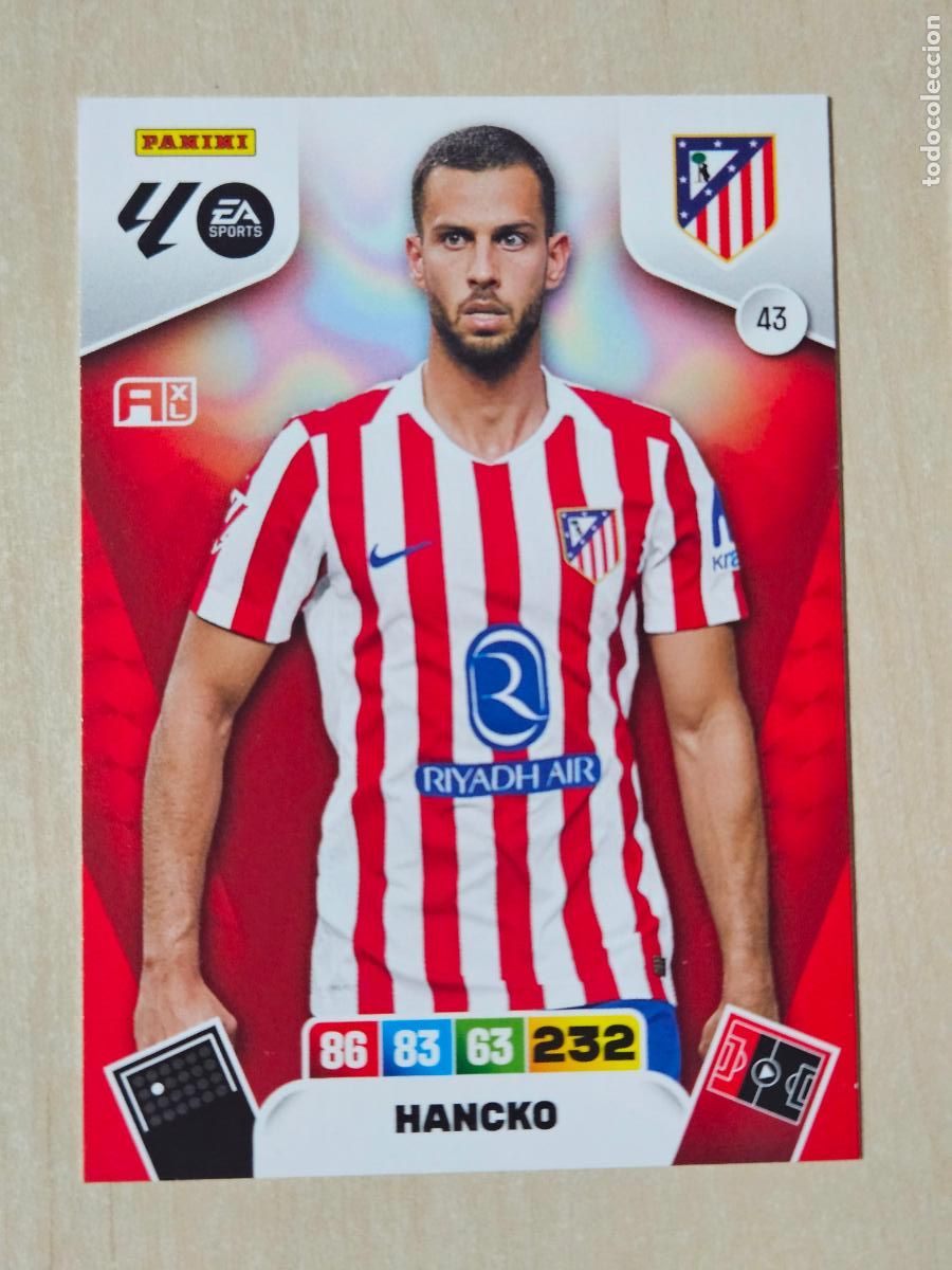 Figurine di Calcio: FICHA N&ordm; 43 HANCKO - ADRENALYN 25 26 - PANINI 2025 - 26 - CROMO - ATLETICO DE MADRD