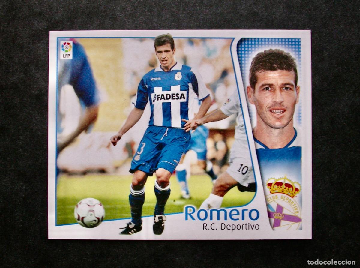 Figurine di Calcio: ROMERO / DEPORTIVO / EDICIONES ESTE LIGA 2004-2005 04-05 / NUNCA PEGADO