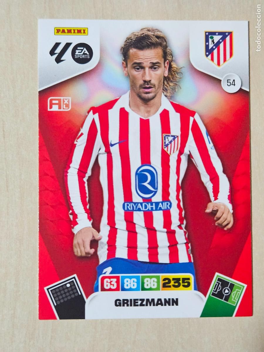 Figurine di Calcio: FICHA N&ordm; 54 GRIEZMANN - ADRENALYN 25 26 - PANINI 2025 - 26 - CROMO - ATLETICO DE MADRD