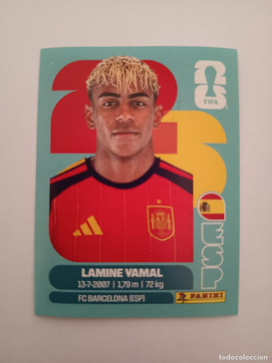 Figurine di Calcio: CROMO ESP 15 ESP15 LAMINE YAMAL ESPA&Ntilde;A SPAIN BARCELONA - PANINI MUNDIAL WORLD CUP 2026 STICKERS FIFA