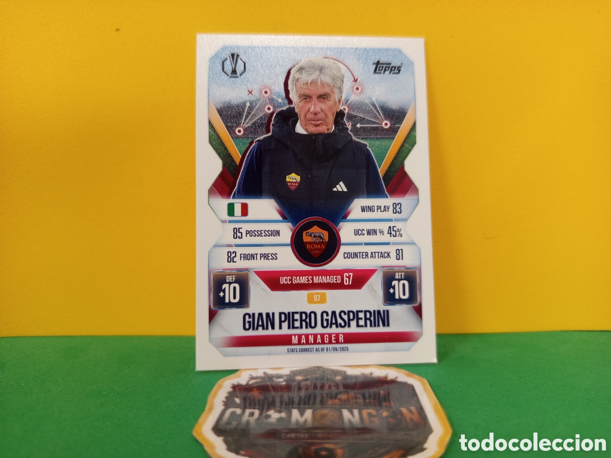 Cromos de f&uacute;tbol: ❇️ CROMO ⚽ GASPERINI ROMA 97 MANAGER MATCH ATTAX EXTRA CHAMPIONS LEAGUE UCL 2025 2026 25 26 ❇️