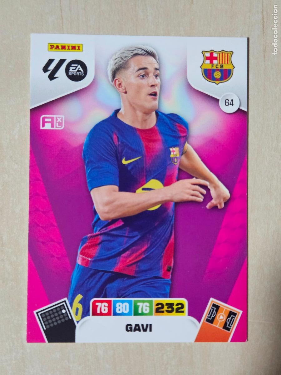 Figurine di Calcio: FICHA N&ordm; 64 GAVI - ADRENALYN 25 26 - PANINI 2025 - 26 - CROMO - BARCELONA