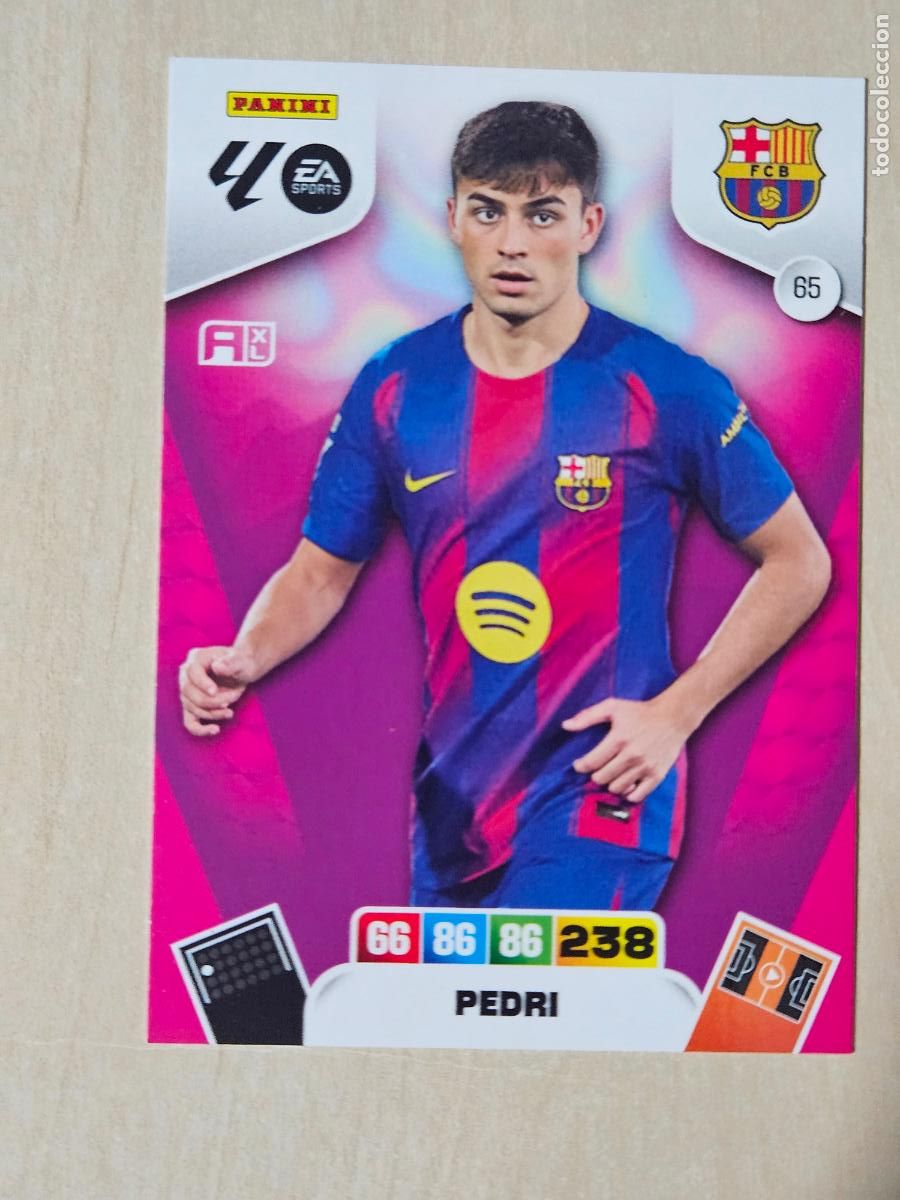 Figurine di Calcio: FICHA N&ordm; 65 PEDRI - ADRENALYN 25 26 - PANINI 2025 - 26 - CROMO - BARCELONA