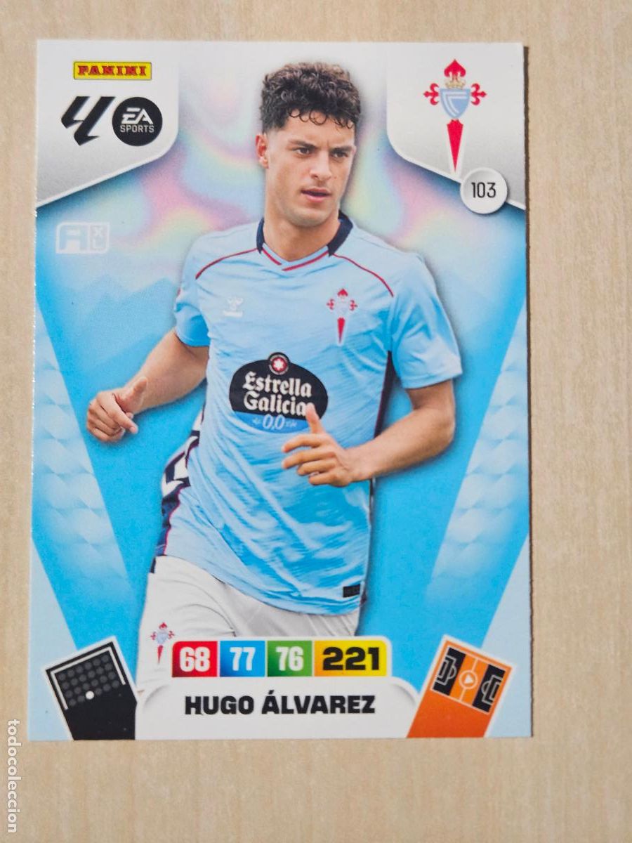 Cromos de f&uacute;tbol: FICHA N&ordm; 103 HUGO ALVAREZ - ADRENALYN 25 26 - PANINI 2025 - 26 - CROMO - REAL CELTA