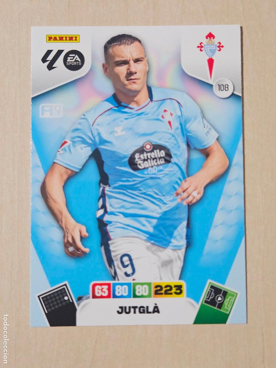 Cromos de f&uacute;tbol: FICHA N&ordm; 108 JUTGLA - ADRENALYN 25 26 - PANINI 2025 - 26 - CROMO - REAL CELTA