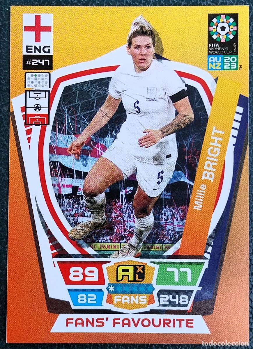 Cromos de Futebol: 247 BRIGHT INGLATERRA FANS FAVOURITE FICHA ALBUM ADRENALYN FEMENINO MUNDIAL WOMEN'S WORLD AU NZ 2023