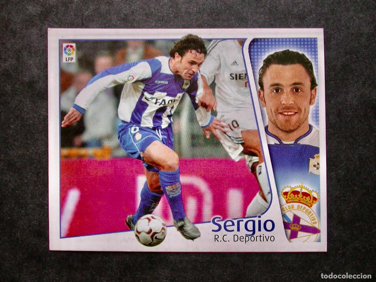 Cromos de Futebol: SERGIO / DEPORTIVO / EDICIONES ESTE LIGA 2004-2005 04-05 / NUNCA PEGADO