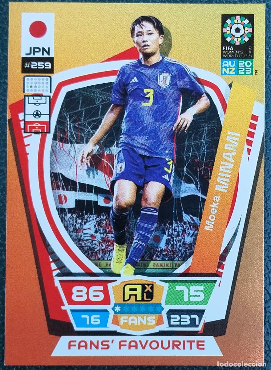 Cartes &agrave; collectionner de Football: 259 MINAMI JAPON FANS FAVOURITE FICHAS ALBUM ADRENALYN FEMENINO MUNDIAL WOMEN'S WORLD AU NZ 2023