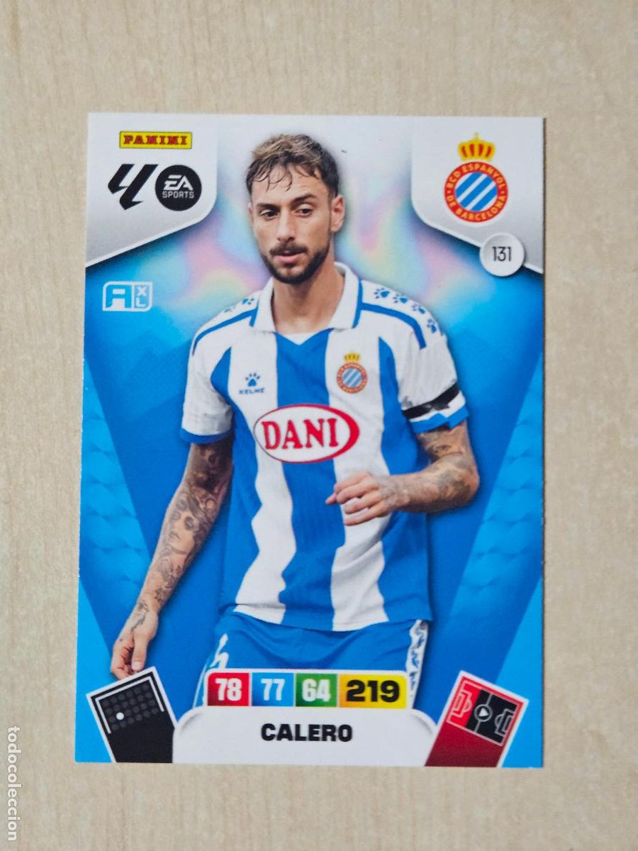 Figurine di Calcio: FICHA N&ordm; 131 CALERO - ADRENALYN 25 26 - PANINI 2025 - 26 - CROMO - ESPANYOL