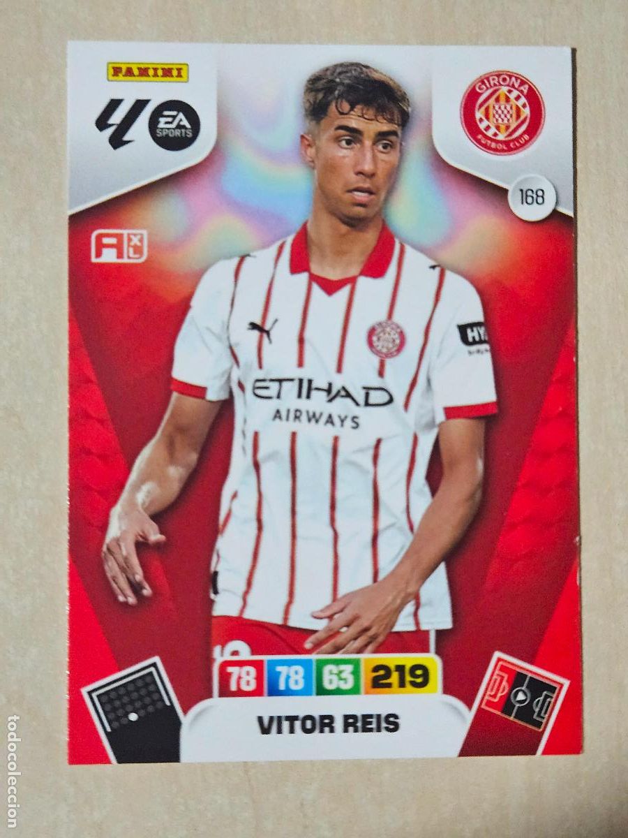 Cromos de Futebol: FICHA N&ordm; 168 VITOR REIS - ADRENALYN 25 26 - PANINI 2025 - 26 - CROMO - GIRONA