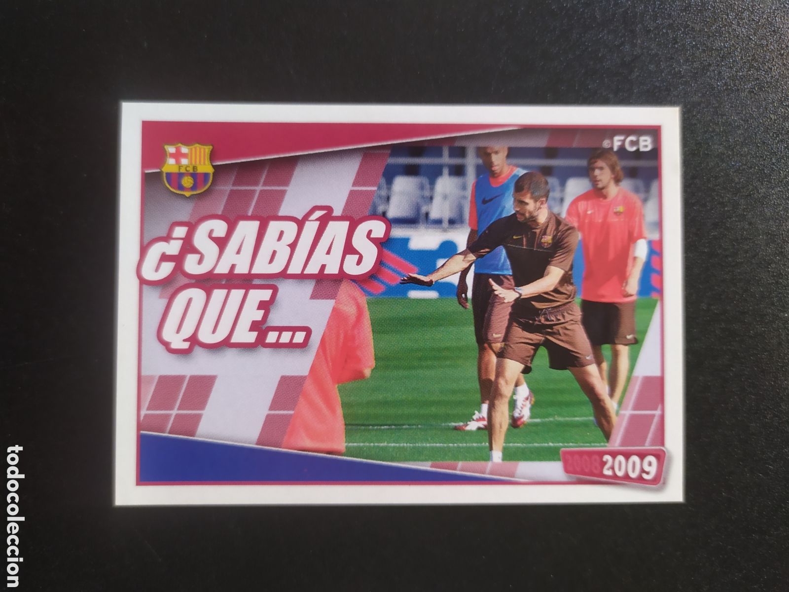 Cartes &agrave; collectionner de Football: FC Barcelona colecci&oacute;n oficial 2008 2009 08 09 panini n&deg; 175 Guardiola sin pegar