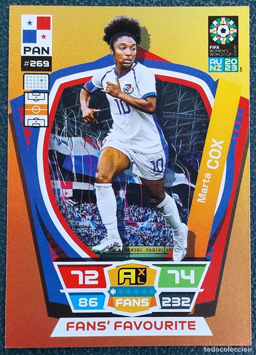Cromos de f&uacute;tbol: 269 MARTA COX PANAMA FANS FAVOURITE FICHAS ALBUM ADRENALYN FEMENINO MUNDIAL WOMEN'S WORLD AU NZ 2023