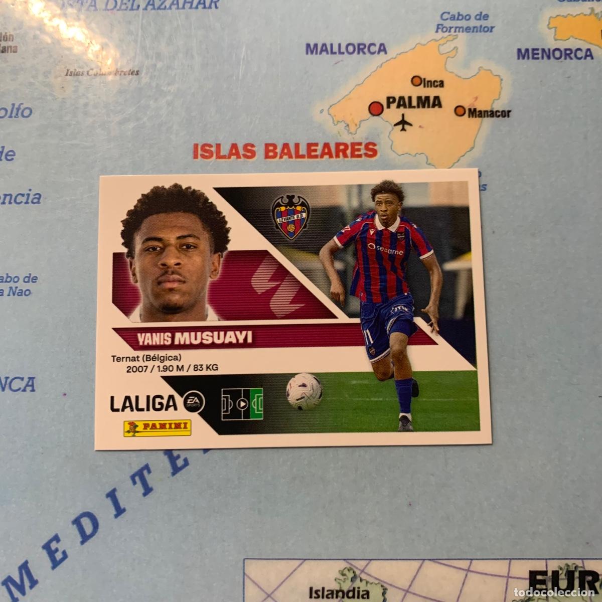 Cromos de f&uacute;tbol: Musuayi Coloca n&uacute;mero 20 Bis del Levante cromo de la liga este 26-27 2026-2027