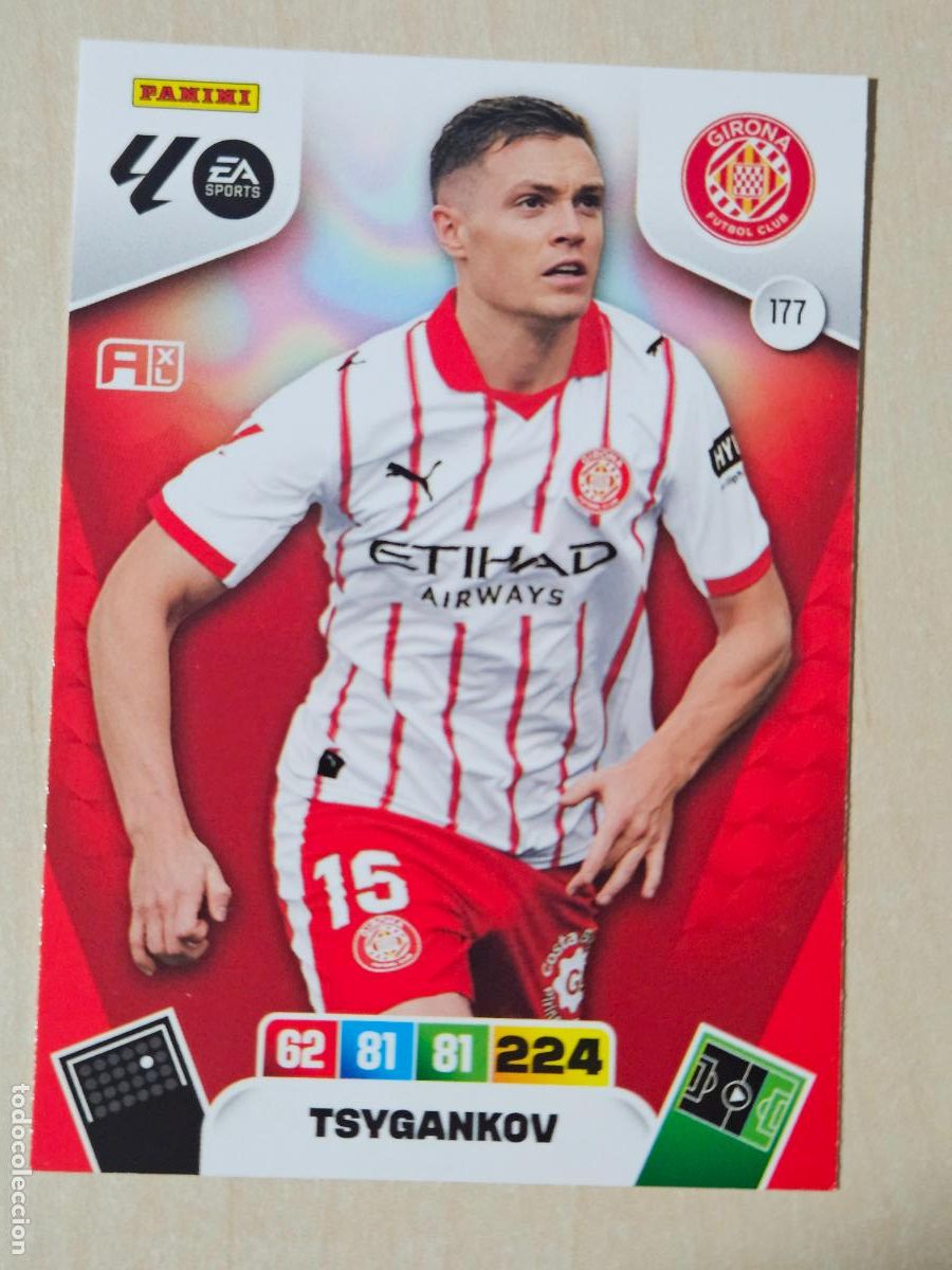 Cromos de f&uacute;tbol: FICHA N&ordm; 177 TSYGANKOV - ADRENALYN 25 26 - PANINI 2025 - 26 - CROMO - GIRONA