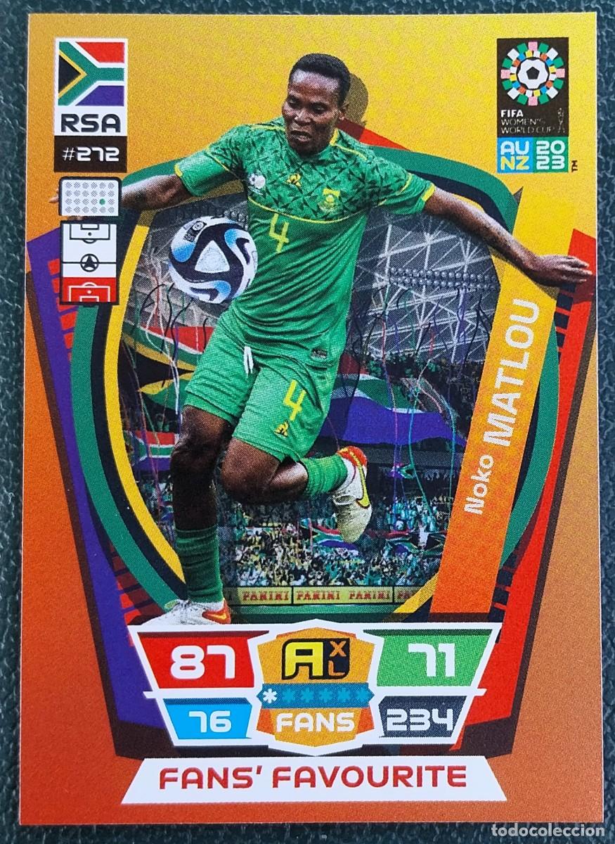 Cartes &agrave; collectionner de Football: 272 MATLOU SUDAFRICA FANS FAVOURITE FICHAS ALBUM ADRENALYN FEMENINO MUNDIAL WOMEN'S WORLD AU NZ 2023