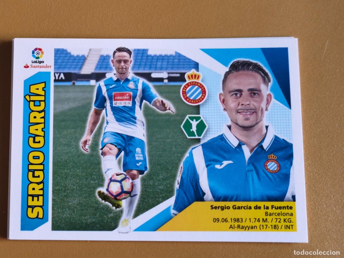 Cromos de f&uacute;tbol: sergio garcia, liga 2017 18 ultimo fichaje