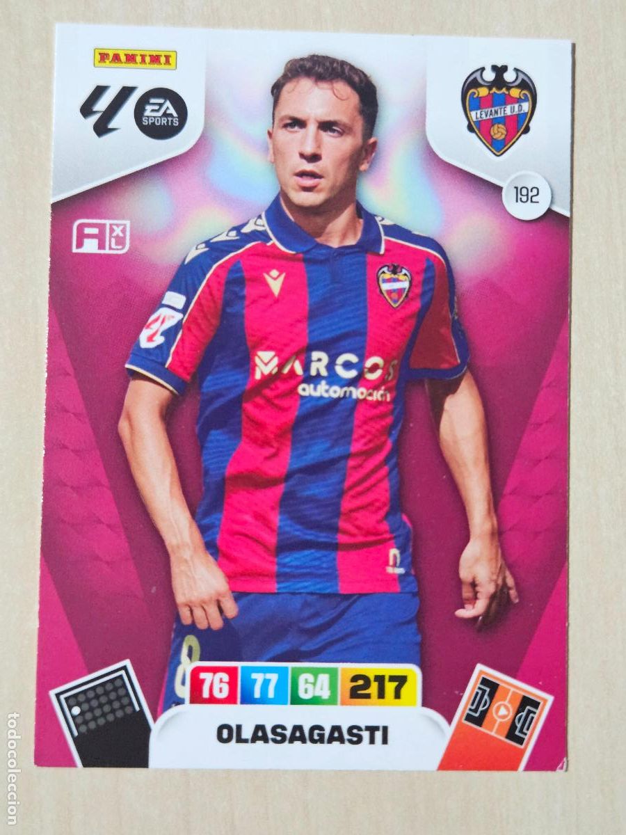 Cromos de f&uacute;tbol: FICHA N&ordm; 192 OLASAGASTI - ADRENALYN 25 26 - PANINI 2025 - 26 - CROMO - LEVANTE