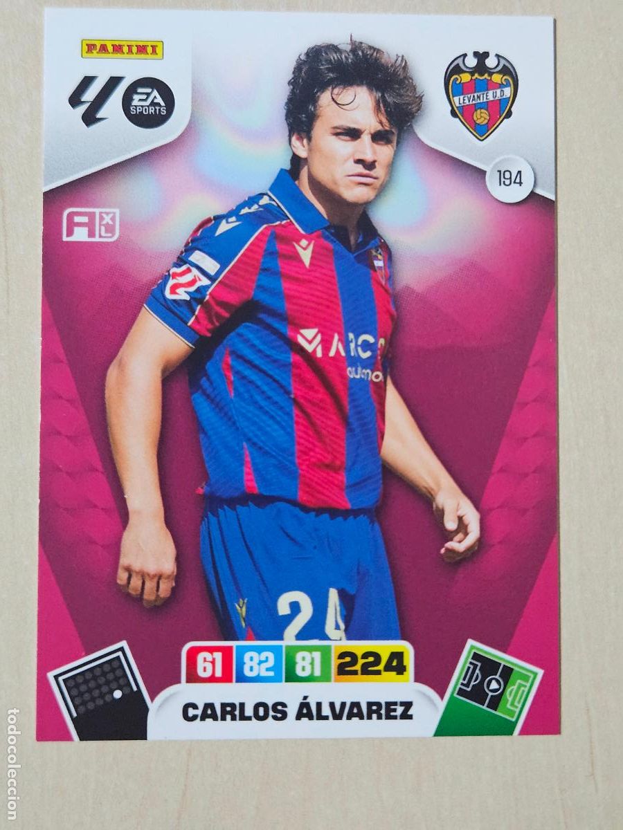 Cromos de f&uacute;tbol: FICHA N&ordm; 194 CARLOS MARTINEZ - ADRENALYN 25 26 - PANINI 2025 - 26 - CROMO - LEVANTE