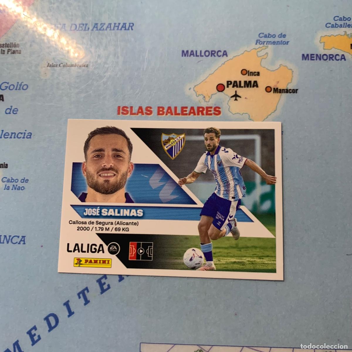 Cromos de f&uacute;tbol: Salinas n&uacute;mero 10 Del Malaga cromo de la liga este 26-27 2026-2027