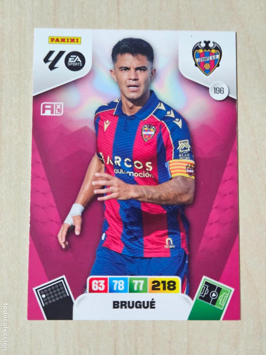 Cromos de f&uacute;tbol: FICHA N&ordm; 196 BRUGUE - ADRENALYN 25 26 - PANINI 2025 - 26 - CROMO - LEVANTE