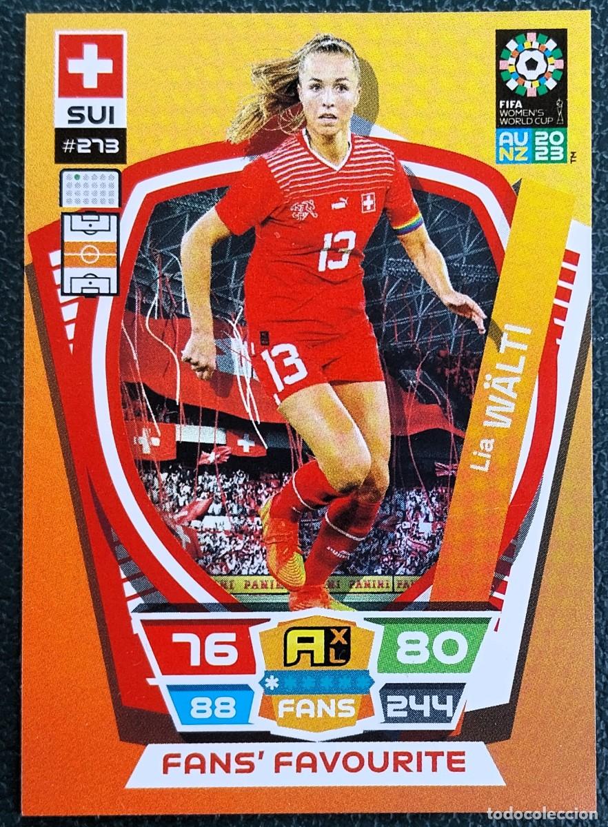 Cromos de f&uacute;tbol: 273 LIA WALTI SUIZA FANS FAVOURITE FICHAS ALBUM ADRENALYN FEMENINO MUNDIAL WOMEN'S WORLD AU NZ 2023