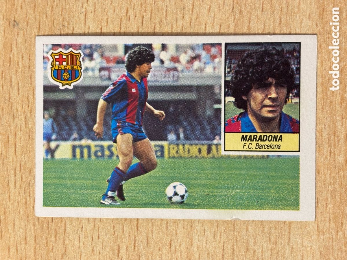 Cartes &agrave; collectionner de Football: Maradona baja Barcelona muy dif&iacute;cil, nuevo, sin pegar Ediciones Este 1984 1985 84 85