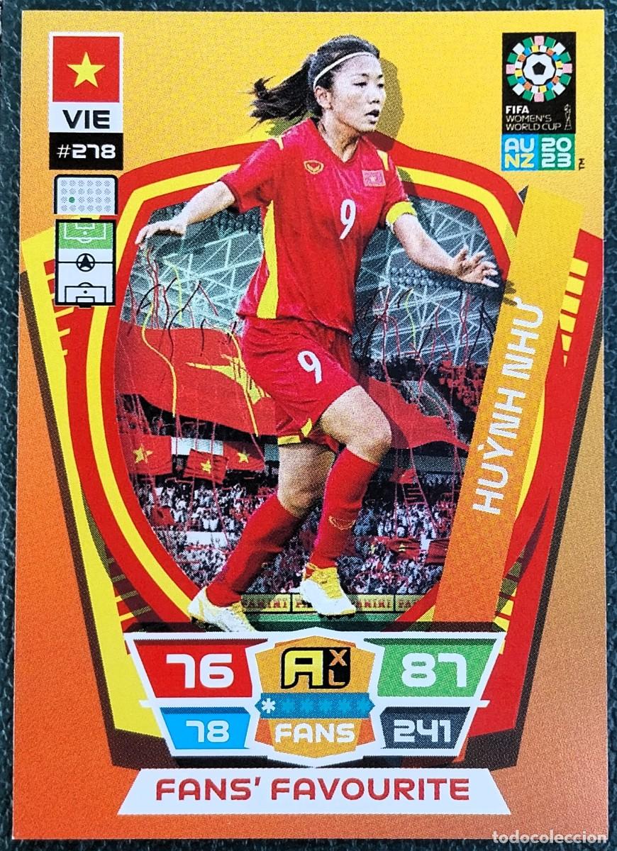 Cromos de Futebol: 278 HUYNH NHU VIETNAM FANS FAVOURITE FICHA ALBUM ADRENALYN FEMENINO MUNDIAL WOMEN'S WORLD AU NZ 2023