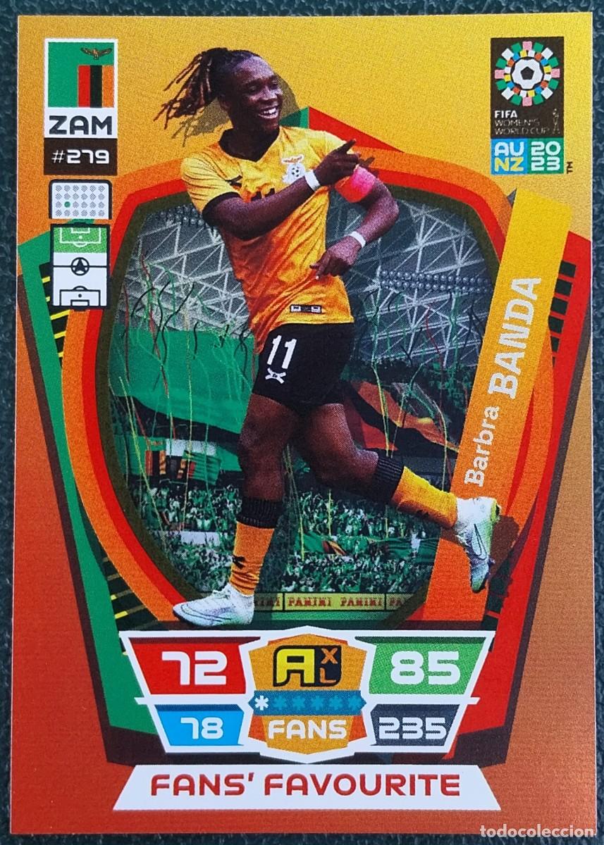 Cromos de Futebol: 279 BANDA ZAMBIA FANS FAVOURITE FICHAS ALBUM ADRENALYN FEMENINO MUNDIAL WOMEN'S WORLD AU NZ 2023