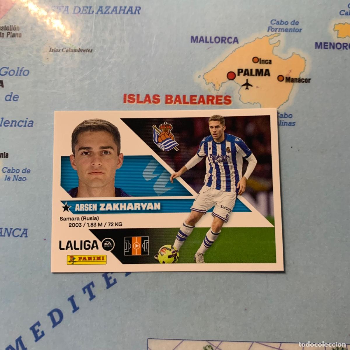 Cromos de Futebol: Zakharyan n&uacute;mero 13B De la Real Sociedad cromo de la liga este 26-27 2026-2027