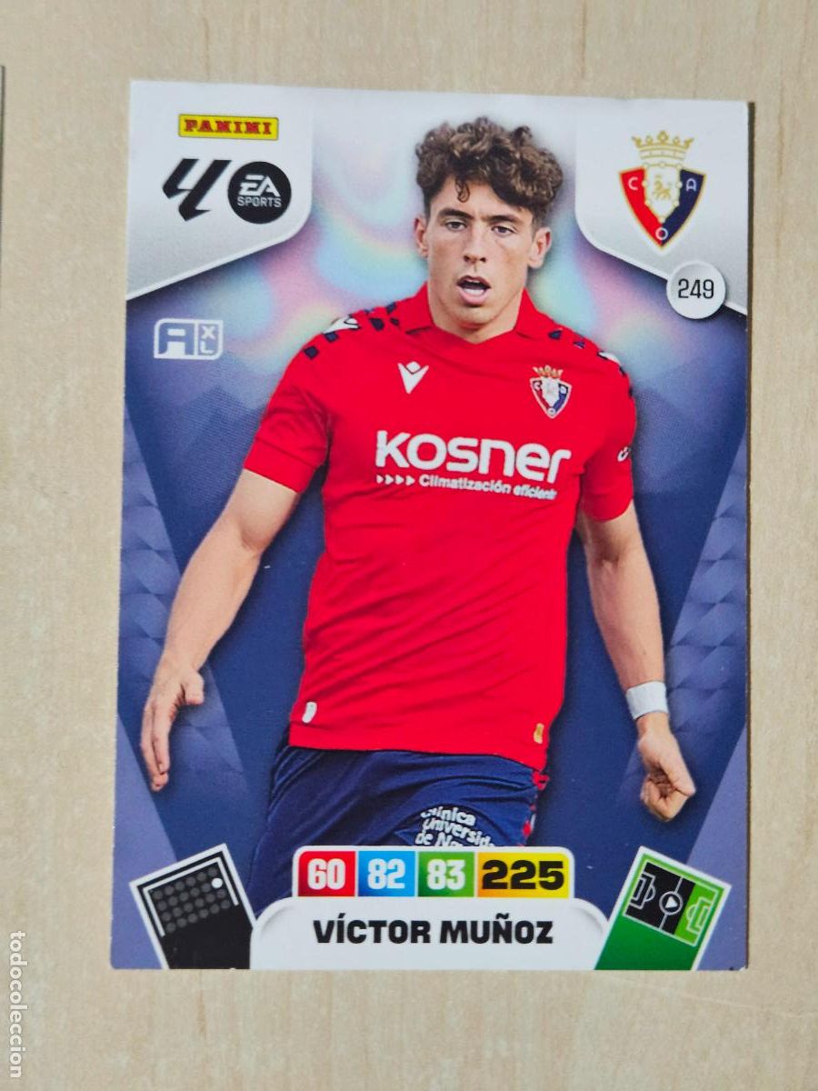 Cromos de Futebol: FICHA N&ordm; 249 VICTOR MU&Ntilde;OZ - ADRENALYN 25 26 - PANINI 2025 - 26 - CROMO - OSASUNA