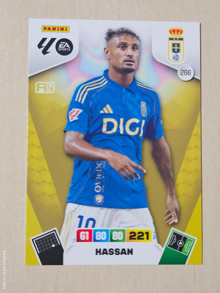 Cartes &agrave; collectionner de Football: FICHA N&ordm; 266 HASSAN - ADRENALYN 25 26 - PANINI 2025 - 26 - CROMO - REAL OVIEDO