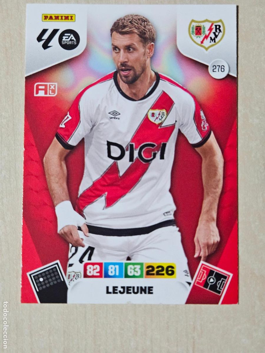 Figurine di Calcio: FICHA N&ordm; 276 LEJEUNE - ADRENALYN 25 26 - PANINI 2025 - 26 - CROMO - RAYO VALLECANO