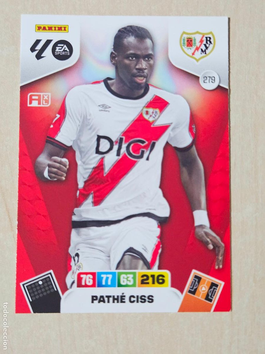 Figurine di Calcio: FICHA N&ordm; 279 PATHE CISS - ADRENALYN 25 26 - PANINI 2025 - 26 - CROMO - RAYO VALLECANO