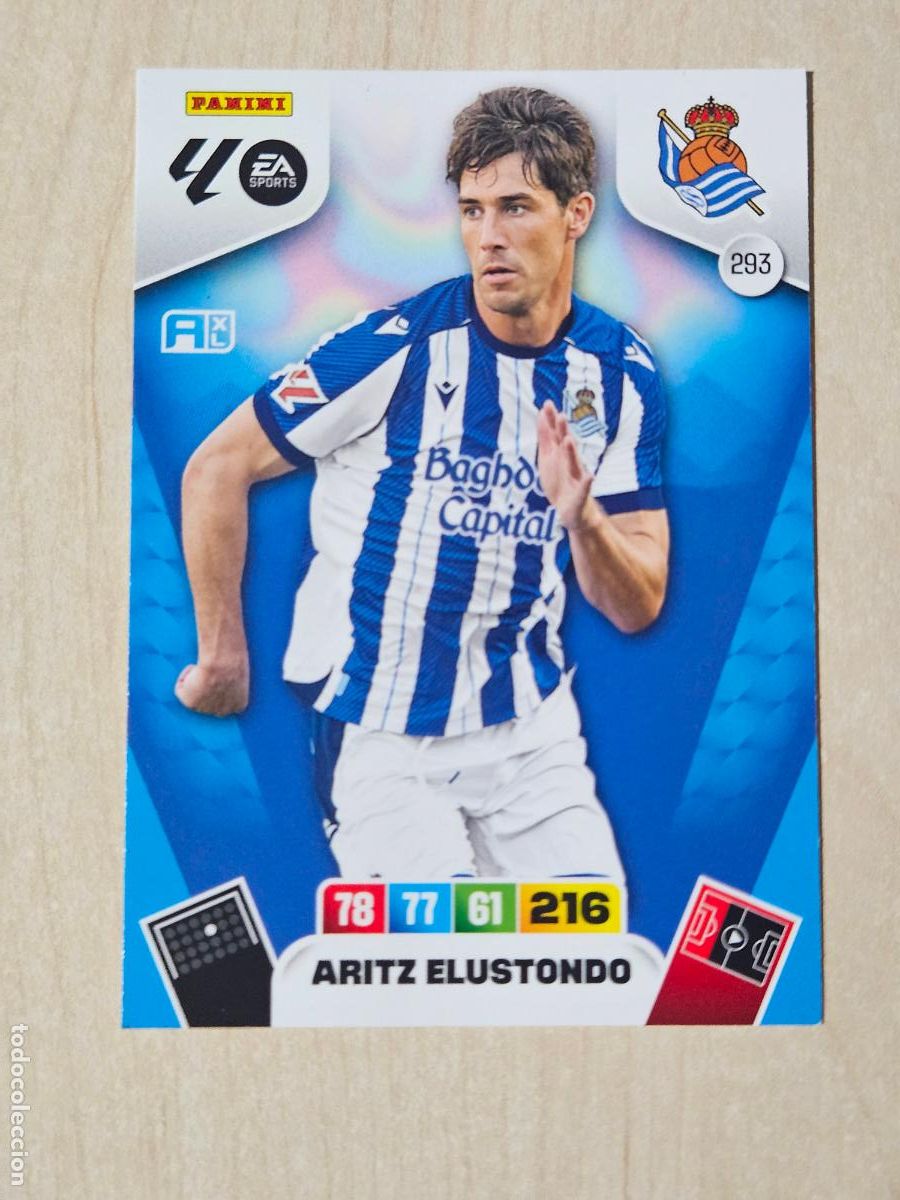 Figurine di Calcio: FICHA N&ordm; 293 ARITZ ELUSTONDO - ADRENALYN 25 26 - PANINI 2025 - 26 - CROMO - REAL SOCIEDAD