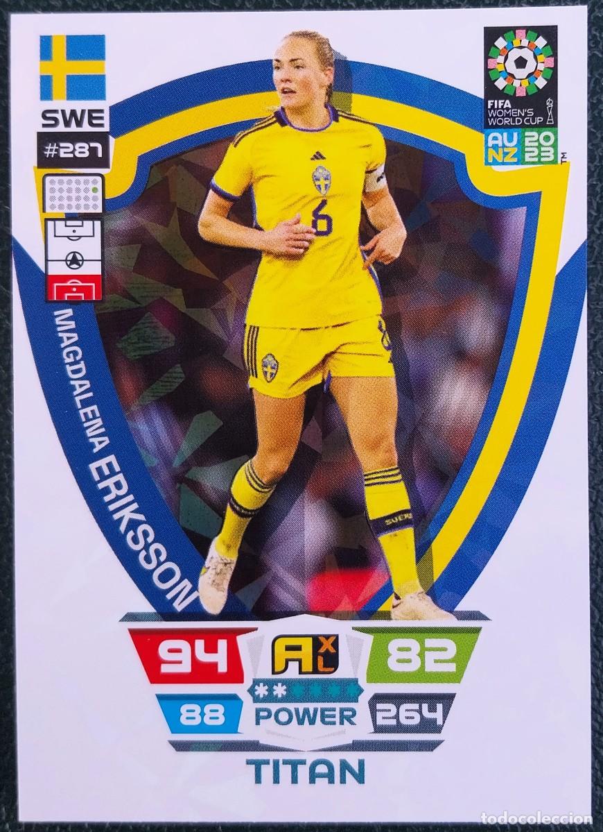 Cartes &agrave; collectionner de Football: 287 ERIKSSON SUECIA TITAN FICHAS ALBUM ADRENALYN FEMENINO MUNDIAL WOMEN'S WORLD AU NZ 2023