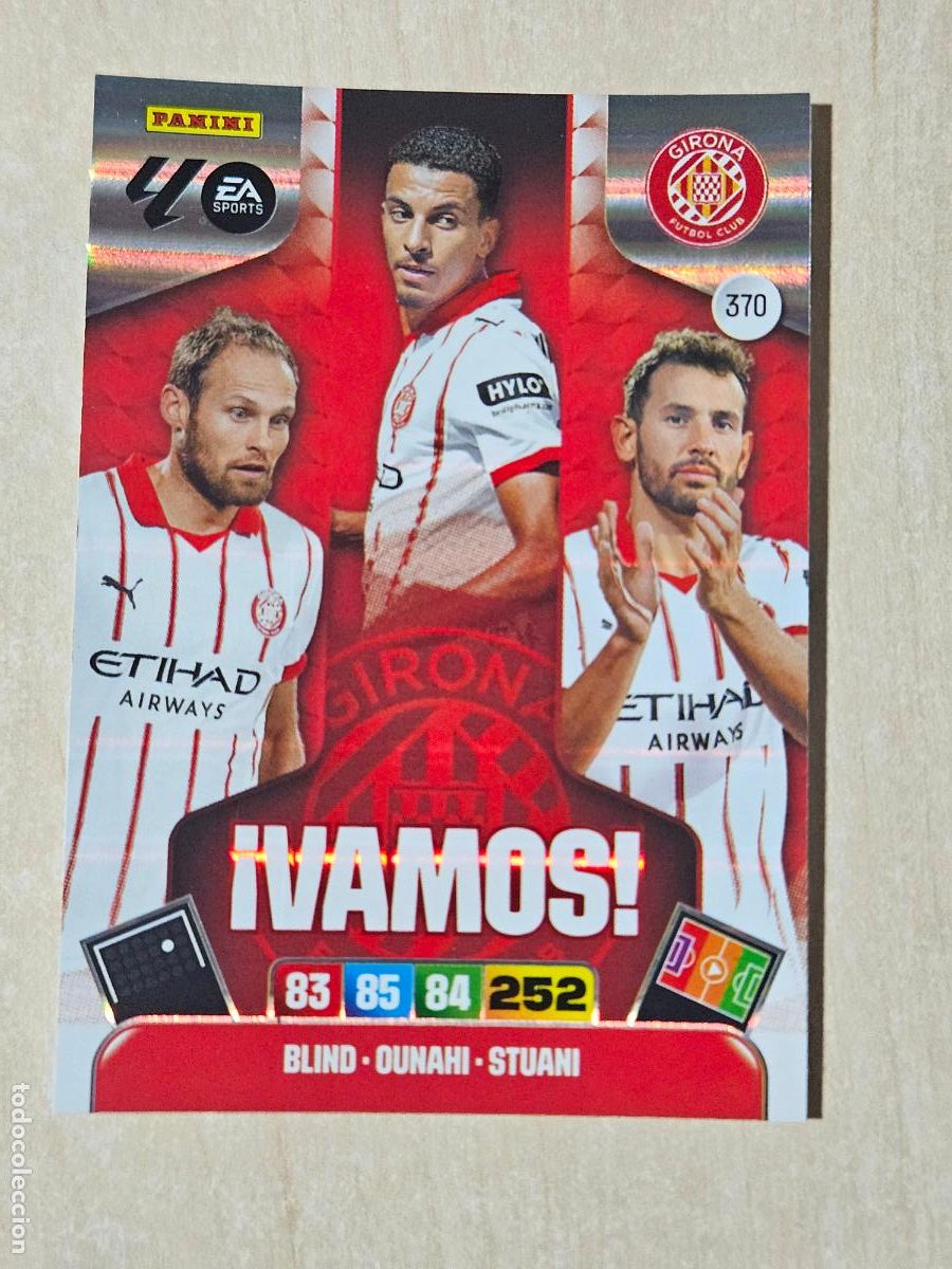 Cartes &agrave; collectionner de Football: FICHA N&ordm; 370 GIRONA - ADRENALYN 25 26 - PANINI 2025 - 26 - CROMO - VAMOS