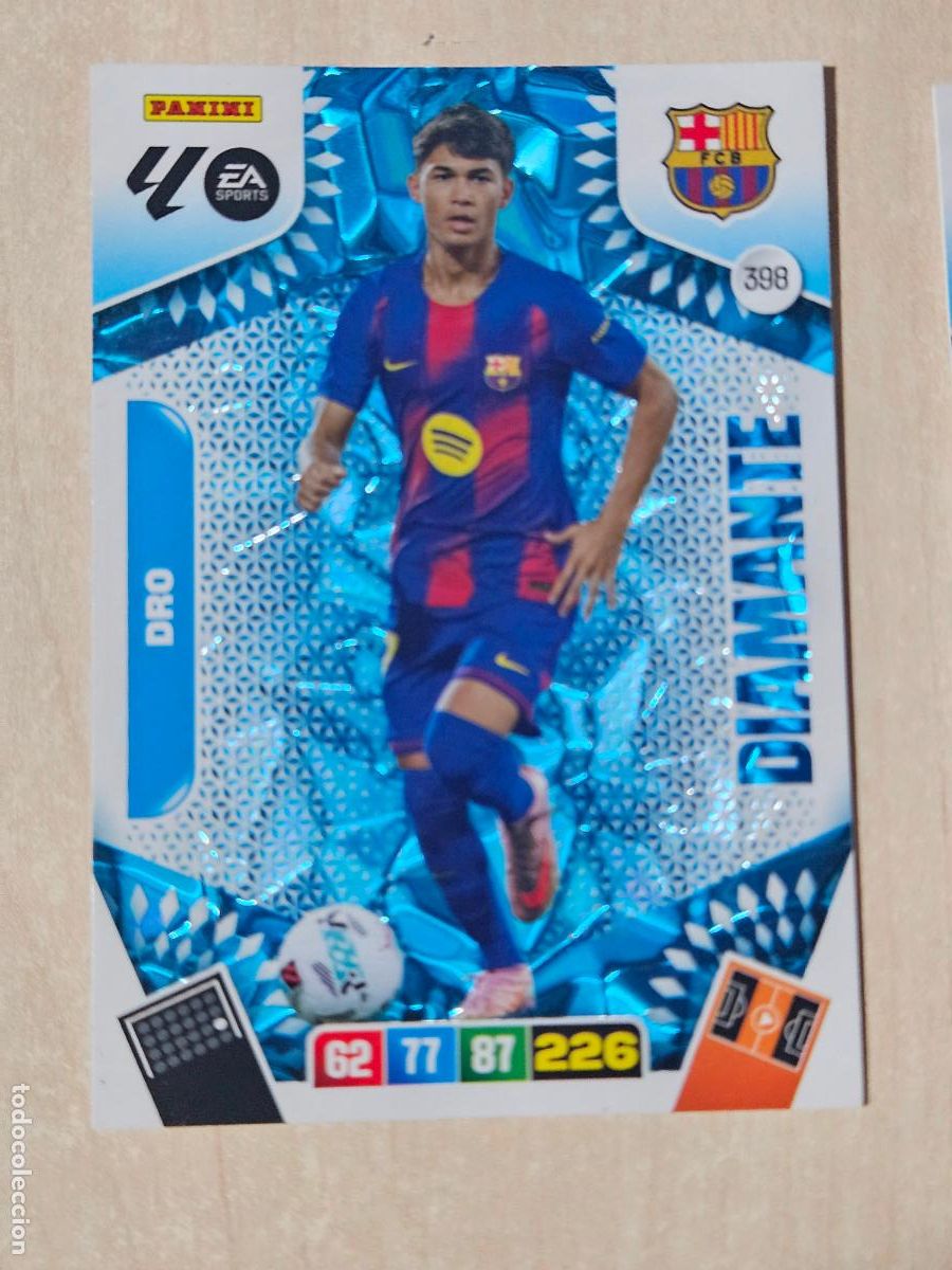 Cromos de f&uacute;tbol: FICHA N&ordm; 398 DRO - ADRENALYN 25 26 - PANINI 2025 - 26 - CROMO - DIAMANTE
