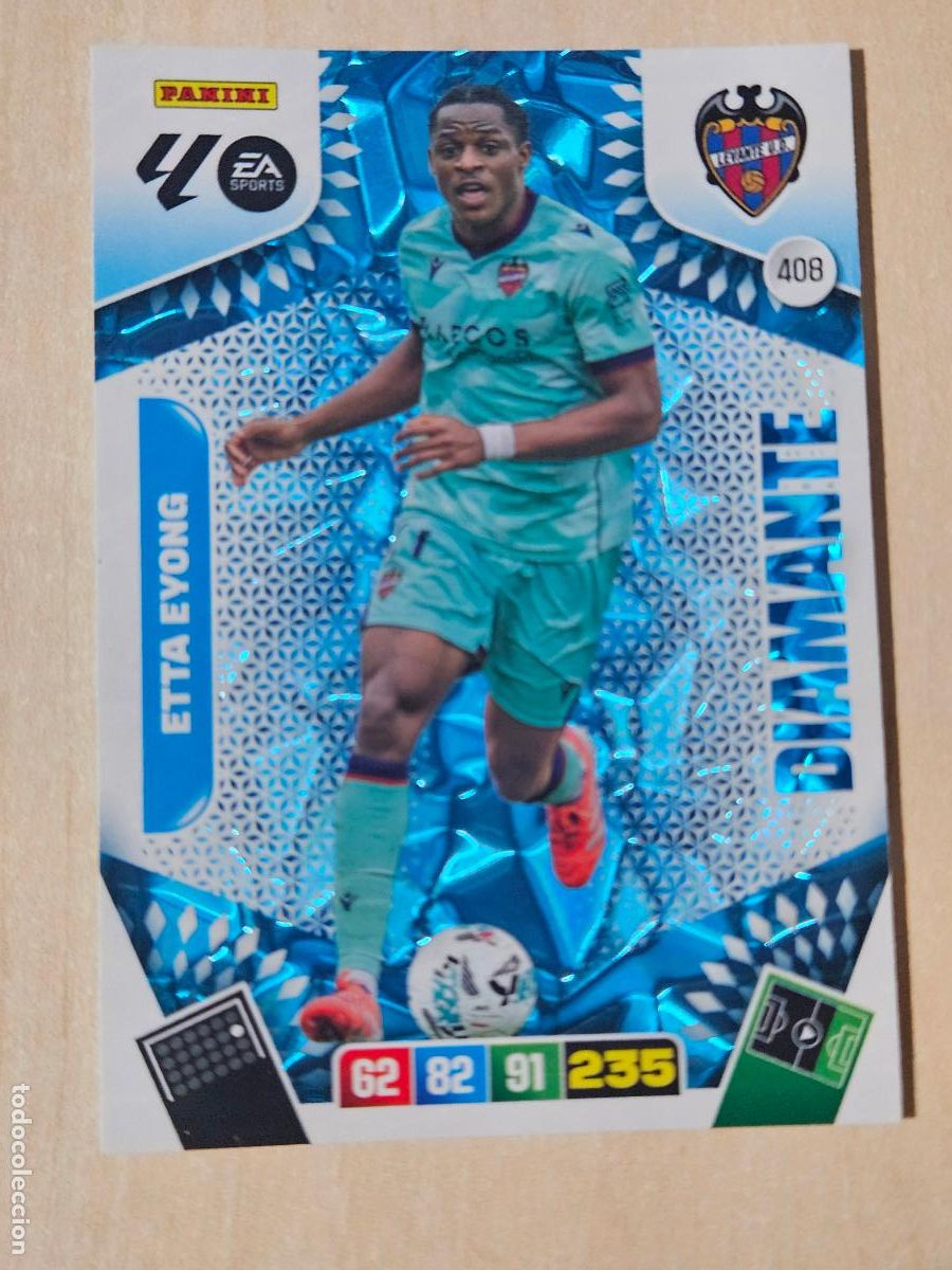 Cromos de f&uacute;tbol: FICHA N&ordm; 408 ETTA EYONG - ADRENALYN 25 26 - PANINI 2025 - 26 - CROMO - DIAMANTE