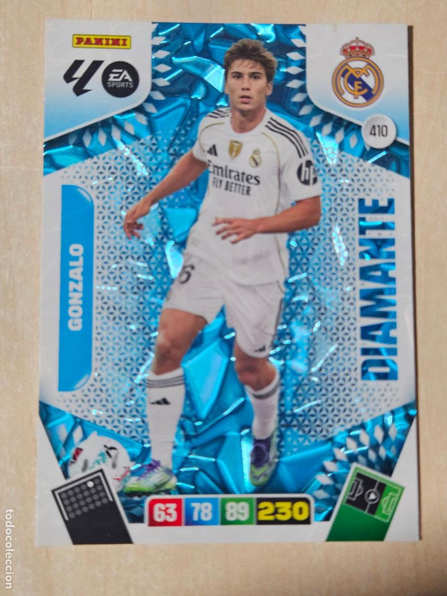 Cromos de f&uacute;tbol: FICHA N&ordm; 410 GONZALO - ADRENALYN 25 26 - PANINI 2025 - 26 - CROMO - DIAMANTE