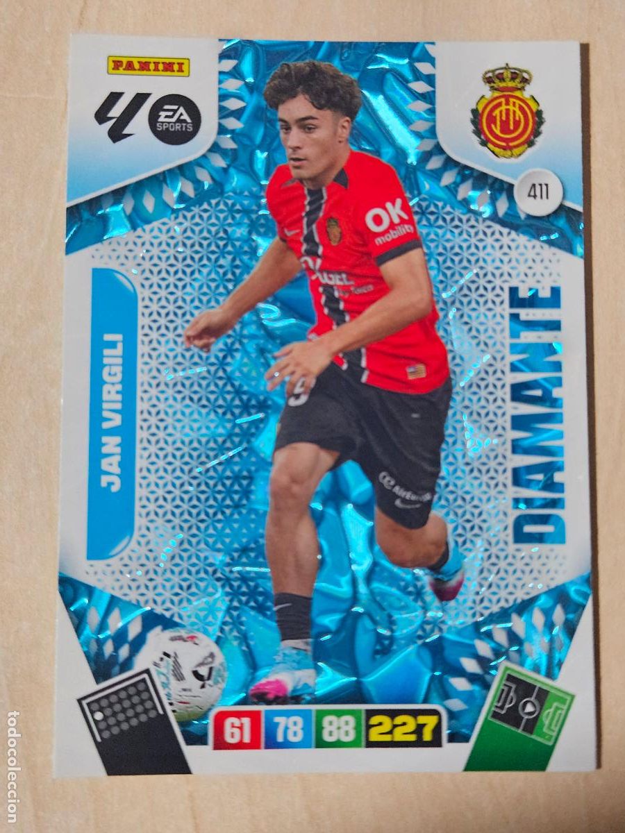 Cromos de f&uacute;tbol: FICHA N&ordm; 411 JAN VIRGILI - ADRENALYN 25 26 - PANINI 2025 - 26 - CROMO - DIAMANTE