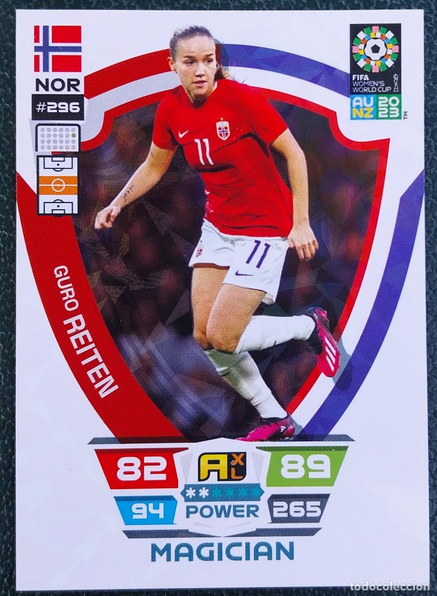 Cromos de f&uacute;tbol: 296 GURO REITEN NORUEGA MAGICIAN FICHAS ALBUM ADRENALYN FEMENINO MUNDIAL WOMEN'S WORLD AU NZ 2023