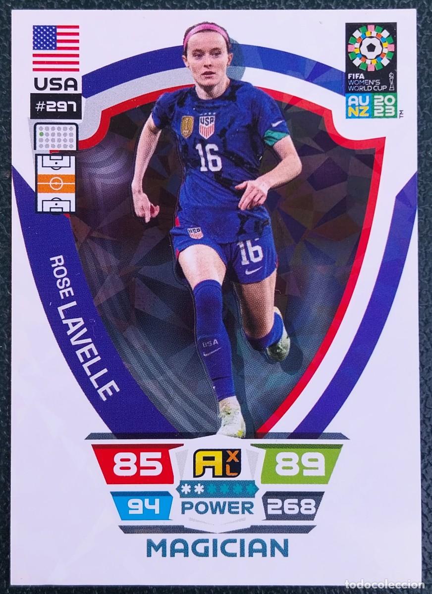 Cromos de f&uacute;tbol: 297 ROSE LAVELLE USA MAGICIAN FICHAS ALBUM ADRENALYN FEMENINO MUNDIAL WOMEN'S WORLD AU NZ 2023