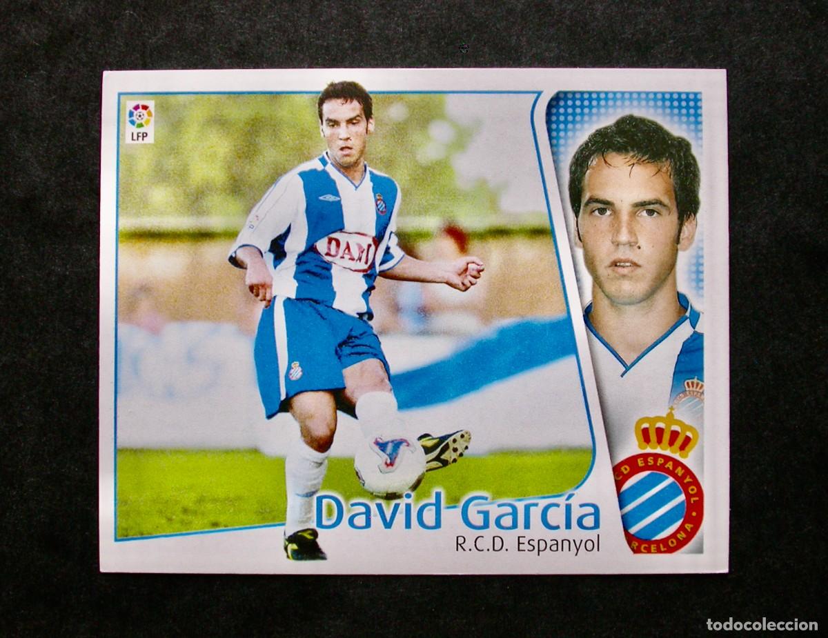 Cromos de f&uacute;tbol: DAVID GARC&Iacute;A / ESPANYOL / EDICIONES ESTE LIGA 2004-2005 04-05 / NUNCA PEGADO