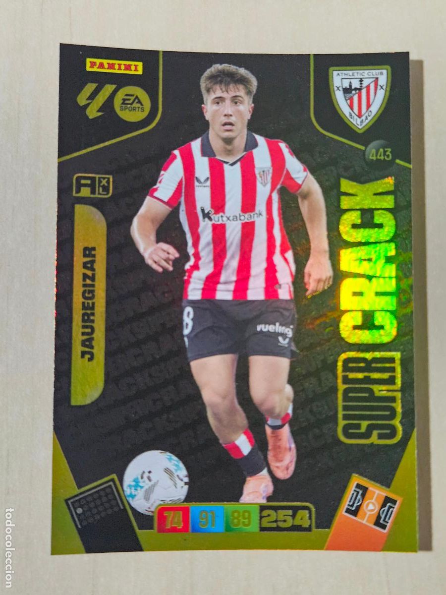 Cromos de f&uacute;tbol: FICHA N&ordm; 443 JAUREGIZAR - ADRENALYN 25 26 - PANINI 2025 - 26 - CROMO - SUPER CRACK